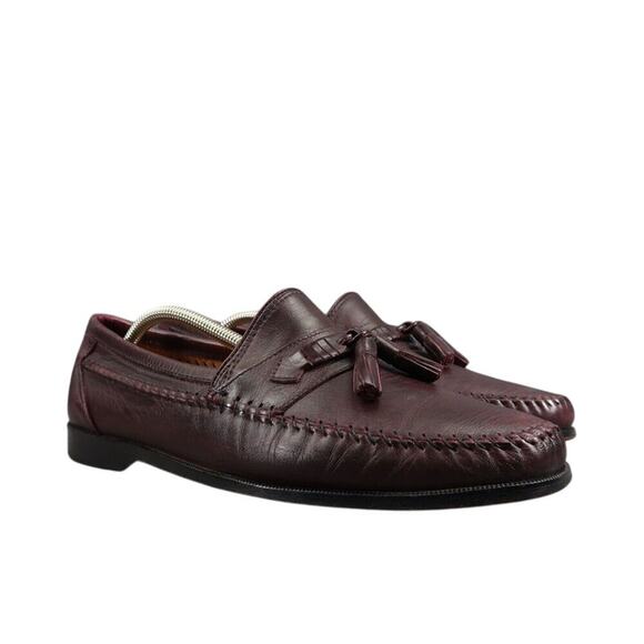 Stamati Mastroianni Shoes Mens 10 Tassel Loafers Moccasin Leather Classic Brown main image 10
